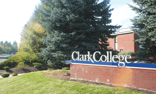 Clark College sign