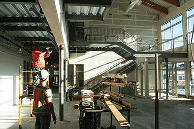 Woodland HS Commons area