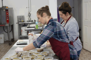 Workers packaging