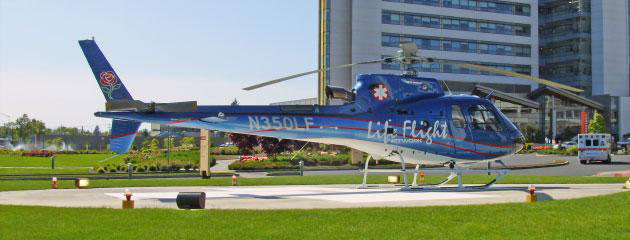 Life Flight helicopter