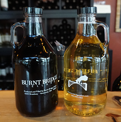 Wine in growlers