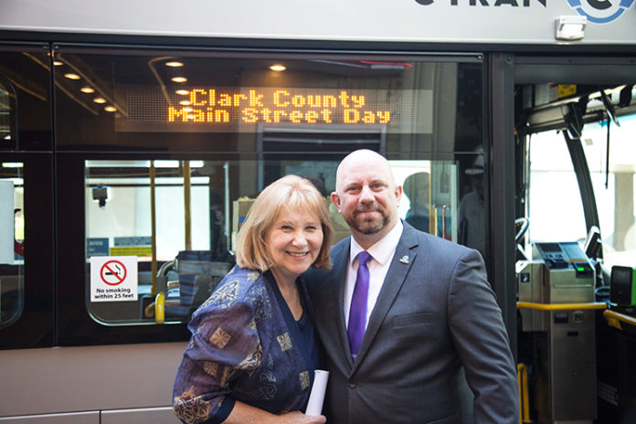 Vancouver Mayor Anne McEnerny-Ogle and C-TRAN CEO Shawn Donaghy