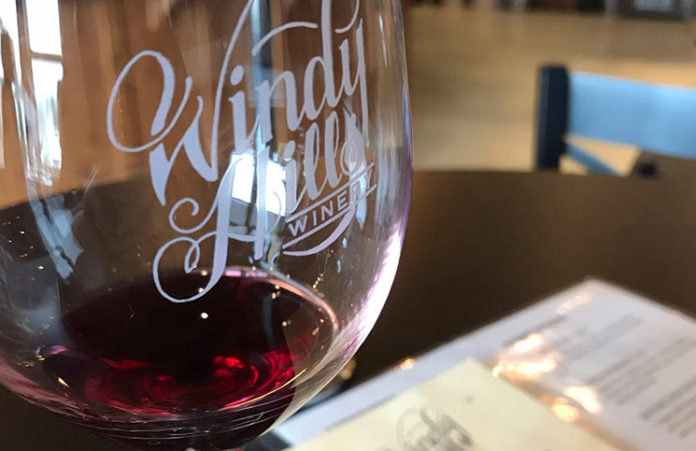 windy-hills Windy Hills wine glass and menu