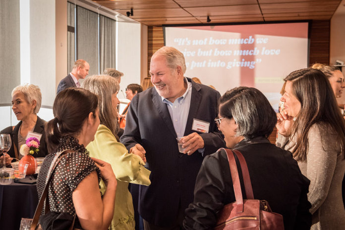 Steve Moore visits with Nonprofit representatives