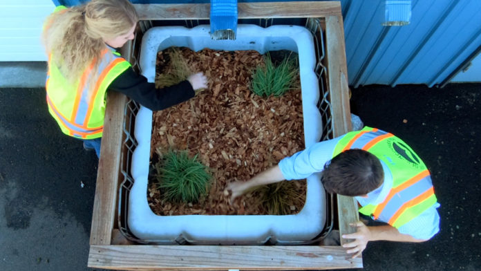 People working in a Grattix box