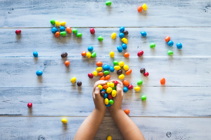 Candy Hand full of candy