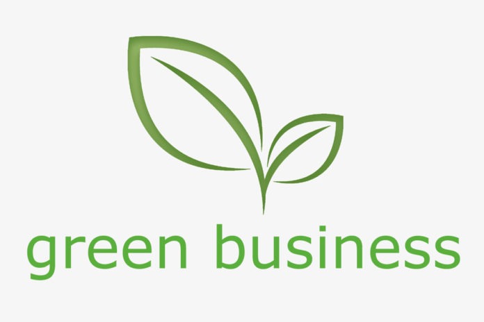 Green business graphic