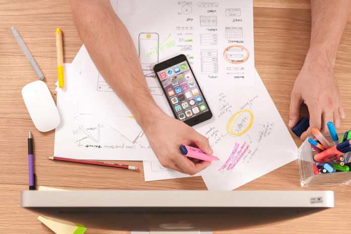 marketing_file Working with paperwork at desk