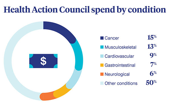 HAC spending graphic
