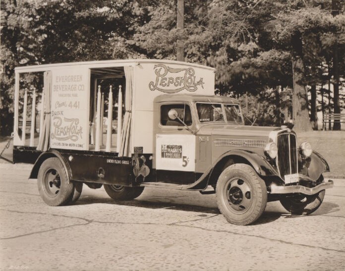 First Corwin delivery truck