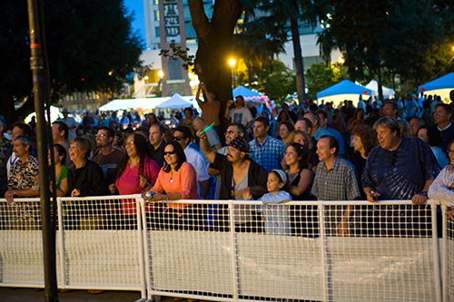 Wine and Jazz Festival crowd